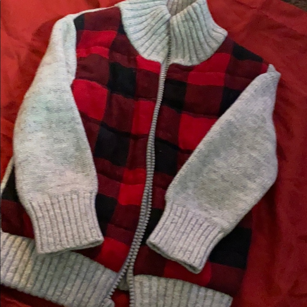 Boys lumberjack sweater